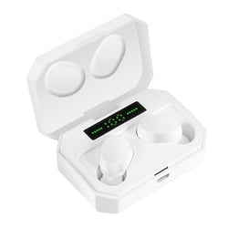 Ecouteurs Bluetooth Sans Fil Avec Charge Rapide Et Son HIFI Haute Qualité Blanc YONIS