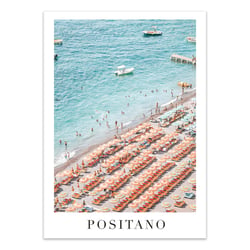 Affiche 50x70 cm - Positano Travel - Grace Digital Art Co