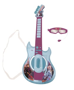 Guitare Électronique Lumineuse avec lunettes et micro Reine des Neiges