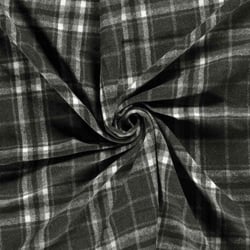 Tissu Jacquard brossé Joseph Carreaux sur fond Gris foncé