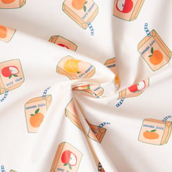 Tissu Imperméable imprimé Juicy sur fond Ecru