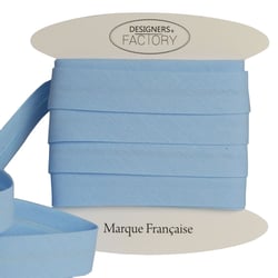 Biais Coton Bleu layette 18mm par 5 mètres – designers-factory