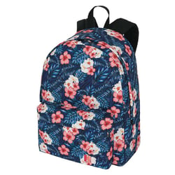 Sac à dos - 1 compartiment - Fleurs hibiscus - Kanabeach - Collège - 32x24x43cm