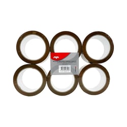 6 rouleaux rubans adhésifs - Marron - 66mx 48mm - 45 microns