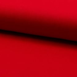 Tissu Coton Sergé d'ameublement uni Rouge