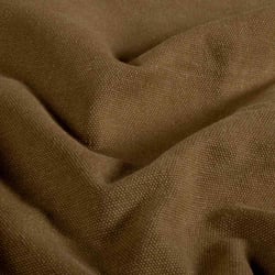Tissu Toile Canvas d'ameublement uni Marron