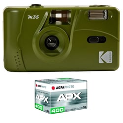 KODAK M35 - Appareil Photo Rechargeable 35mm, Objectif Grand Angle Fixe, Viseur optique , Flash Intégré, Pile AAA