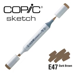 Copic - Marqueur à l'alcool Copic Sketch E47 Dark Bark