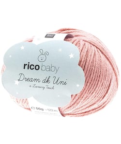 Fil à tricoter Rico Baby Dream Uni Dk - Rico Design 07 Rose
