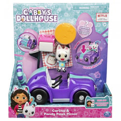 Vehicule chabriolette + figurine gabby et la maison magique - SpinMaster - Orange