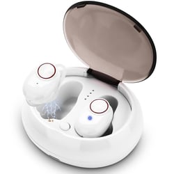 Ecouteurs Bluetooth Sport Sans Fil Avec Annulation De Bruit Et Boîtier De Charge Blanc YONIS