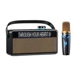 Enceinte Bluetooth Avec Micro Portable Et Affichage Paroles Longue Autonomie Noir YONIS