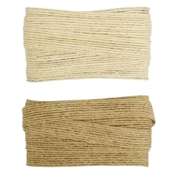 Ruban de jute beige et naturel 1 cm 2 pièces