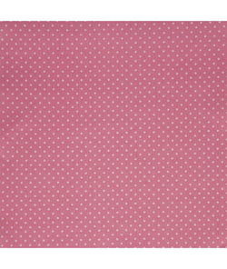 Tissu coton petits points de 150 cm de largeur Rose vendu par 50 cm