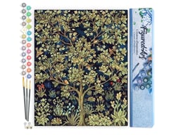 Peinture par Numéro Figured'Art - Arbre de Vie - Kit de Loisir Créatif DIY Numéro d'Art Complet - 40x50cm sans châssis en bois