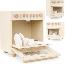 Jouet d'imitation Enfant- Imitation Ménage Lave Vaisselle en Bois- Mamabrum- Avec Accessoires