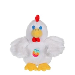 Peluche - Les Amis de Pâques Sonores - Poule Blanche en peluche - 13 cm