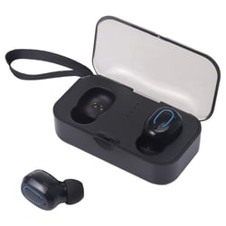 Ecouteurs Bluetooth 5.0 Sans Fil Stéréo Avec Boîtier De Charge Noir Noir YONIS