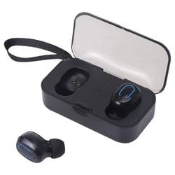 Ecouteurs Bluetooth 5.0 Sans Fil Stéréo Avec Boîtier De Charge Noir Noir YONIS