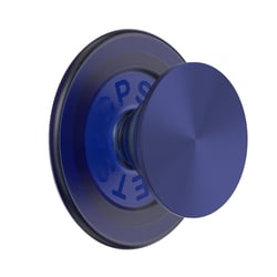 PopSockets Support PopGrip MagSafe pour Smartphone Collection French Effet Métal Bleu marine