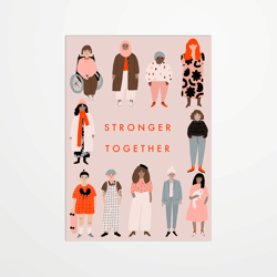 Carte postale - Jennifer Bouron - Strong together - 14,8 x 10,5 cm - Made in France