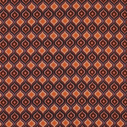 Tissu Viscose extensible Recto sur fond Orange
