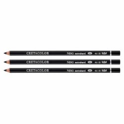 Crayons - Mines de plomb - Noir - Mine extra dur - 3 pièces - Cretacolor Nero