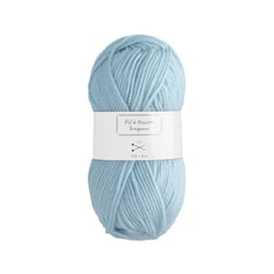 Pelote de fil à tricoter - bleu clair - Fil de 85m - compatible avec aiguille 3,5mm
