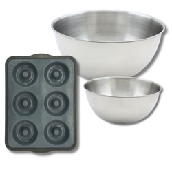 Set de 4 ustensiles de pâtisserie moule à gâteaux bol et spatule Silicone fibre de verre Silicone fibre de verre Zenker  Silicone fibre de verre