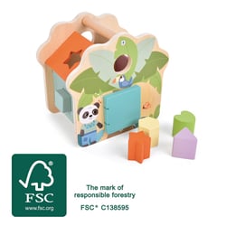 Cube a forme – Jungle Friends - Smallfoot - Bleu