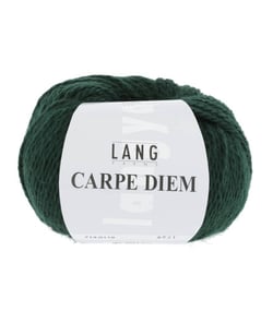 Pelote de Laine et Alpaga à tricoter CARPE DIEM - Lang Yarns 0118 Vert Foncé