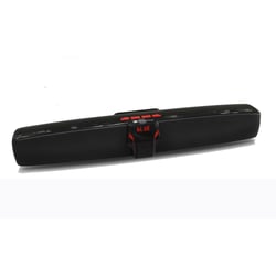 Barre De Son Bluetooth Portable 10W Avec Micro Intégrée: Son Stéréo Et Autonomie 4H Noir YONIS