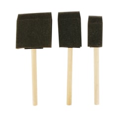 MégaCréa DIY - Pinceaux mousse 2,5 à 6cm 3 pièces