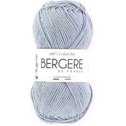 Pelote de laine - Grisou - 100% coton bio - 3mm - Tricot et crochet - Bergère de France