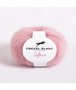 Fil à tricoter SOFTINE - Cheval Blanc Rose (289 - POUDRE)