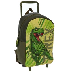 Sac à roulettes maternelle Dinosaure T-REX 34 CM