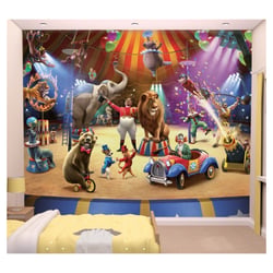 Walltastic 42834 Papier Peint Mural Le Cirque - Bleu