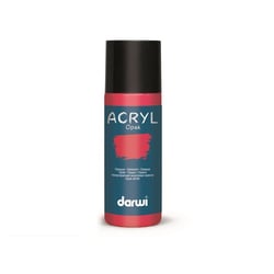 Peinture acrylique - Carmin - Tous supports - Opaque - Indélébile - Darwi - 80ml