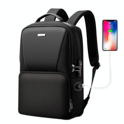 Sac À Dos Ordinateur Étanche Antivol Grande Capacité Confortable Léger Noir YONIS