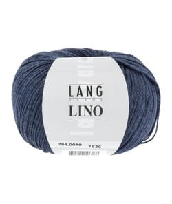 Pelote de lin à tricoter Lino - Lang Yarns 10 Bleu