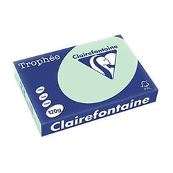Clairefontaine - Trophée - Réf : 1216C – Papier Multifonctions (copie, laser, jet d'encre) - Coloris Vert - Format A4 : 210 x297 - Ramette de 250 feuilles - Grammage : 120 g/m²