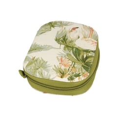 Pochette à couture 14cmx9cm imprimé tropical flamants roses