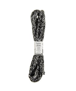 Cordon en coton métallisé 1,5m x 5mm - Passion Rubans Argent