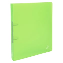 Classeur 2 anneaux 30 mm polypropylène Chromaline - A4 maxi - Vert - x 15 - Exacompta
