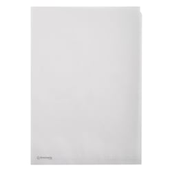 Sachet de 50 pochettes coin papier 110g/m2 - A4 - Transparent blanc - x 10 - Exacompta