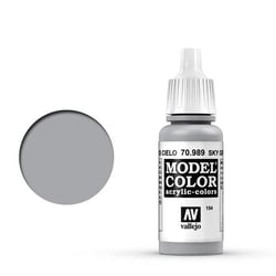 Flacon 17 ml - Peinture acrylique pour maquette Vallejo Model Color - Gris Ciel n°989 - Fine