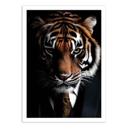 Affiche 30x40 cm - Tiger Wild Suits - Philippe Hugonnard