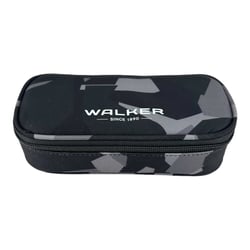 Trousse - Avec compartiments - Gris - Motif treillis camouflage - Walker