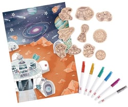 Jeu de coloriage - Hape - Aimants de l'Espace à Colorier