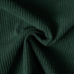 Tissu Velours d'ameublement côtelé Emy uni Vert sapin